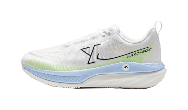 XTEP Cloud DC Cushioned Slip Resistant Abrasion Resistant Low Top Casual Running Shoes Men's Neon Pink Green 