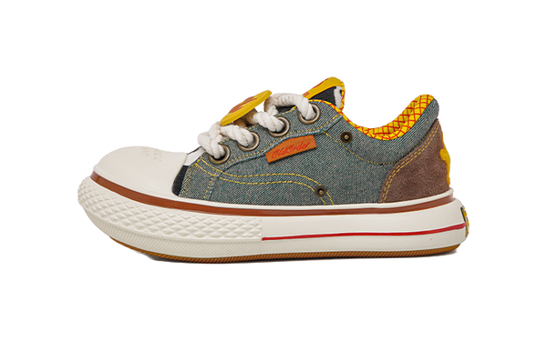 Disney X OLD ORDER Woody Big Head Shoes Height Increasing Wear-Resistant Breathable Low-Top Canvas Shoes Unisex 