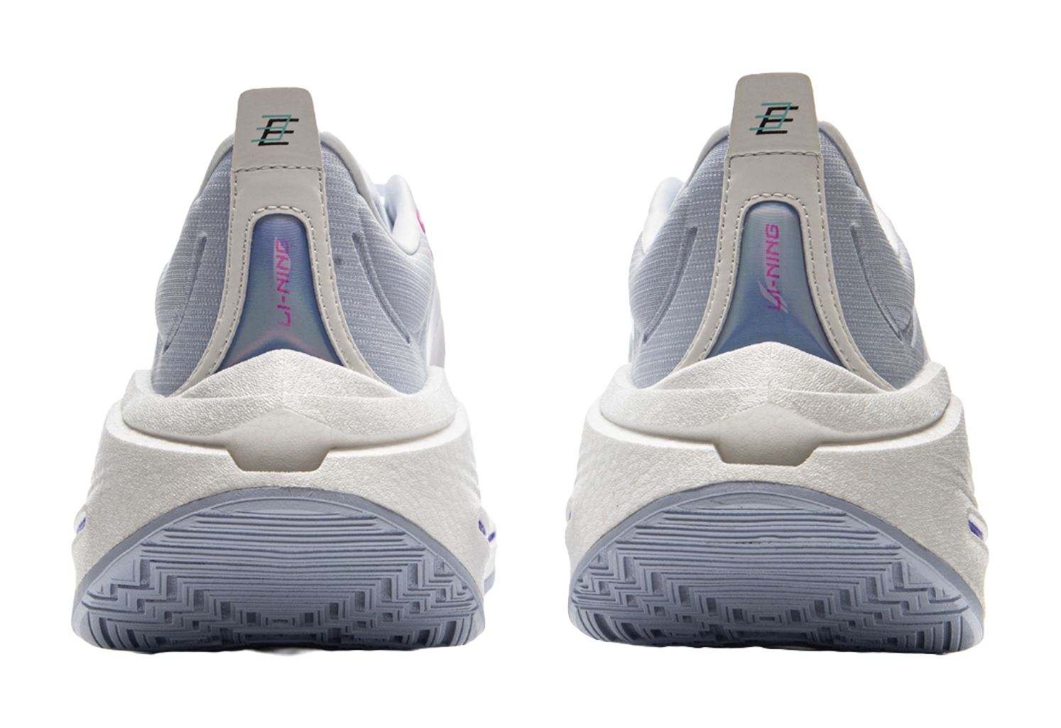 Li Ning Shadow 3 Essential Low top Racing Running Shoes Mens White Purple  VJsneaker