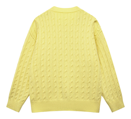 Warrior Power Simple Retro Cleanfit American Zipper Cardigan Basic Edition Warm, Soft, Comfortable Skin friendly Non stick Embroidered Sweater Knitted Sweater Unisex  vjsneaker.com