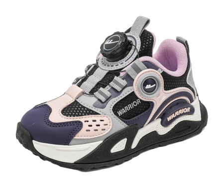 Warrior Warrior Boys' Sports Shoes Synthetic Leather Comfortable, Versatile, Lightweight, Shock Absorbed, Low cut Girls' Casual Shoes for Children  VJSNEAKER