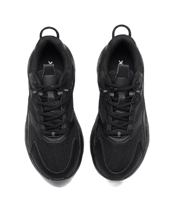 XTEP Sports Life Collection Slip Resistant And Breathable Low top Chunky Sneakers Women's Black 