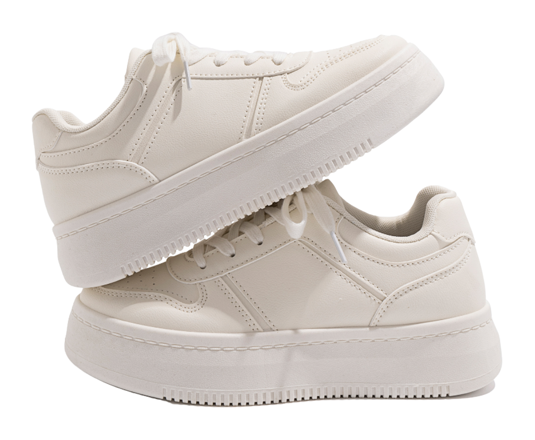 HUANQIU Air Force 1 Coverage Lightweight Height Increasing Low top Skateboard Shoes Women's 
