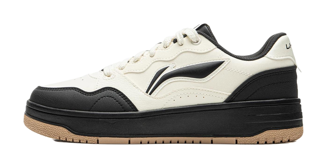 LiNing Tianji Soft Slip Resistant, Abrasion Resistant, Breathable Low top Skateboard Shoes Women's White Black 