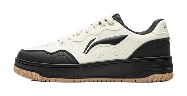 LiNing Tianji Soft Slip Resistant, Abrasion Resistant, Breathable Low top Skateboard Shoes Women's White Black 