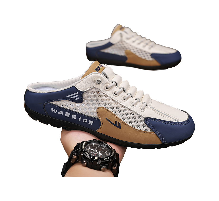 Warrior Quick Dry Quiet Closed Toe Slippers Mens  vjsneaker.com