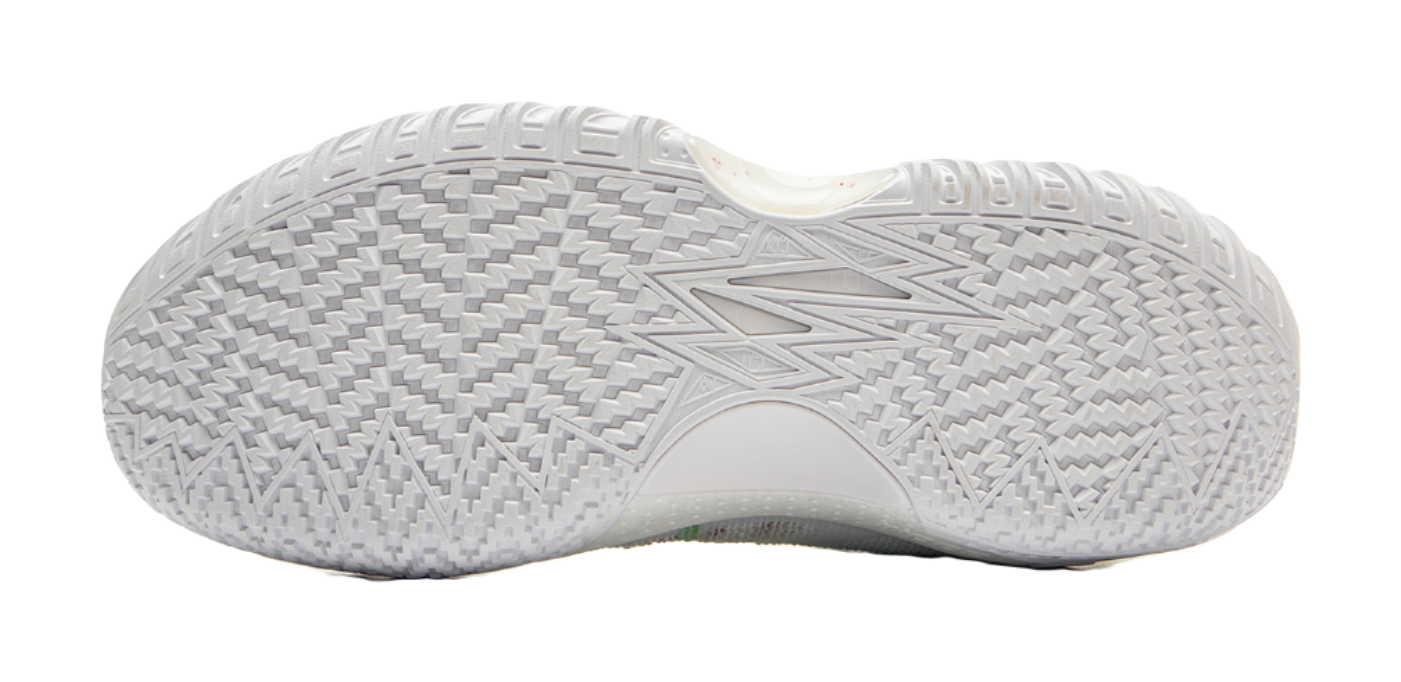 LiNing Jie Ao 2 Cushioning Anti-Slip And Wear-Resistant Rebound Low-Top Outdoor Basketball Shoes Mens White Green  VJSNEAKER