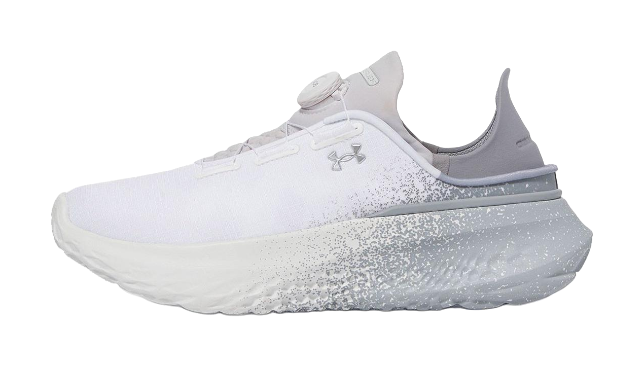 Under Armour Abrasion Resistant Breathable Low top Running Shoes Mens White Gray  vjsneaker.com