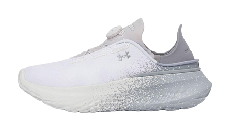 Under Armour Abrasion Resistant Breathable Low top Running Shoes Mens White Gray  vjsneaker.com