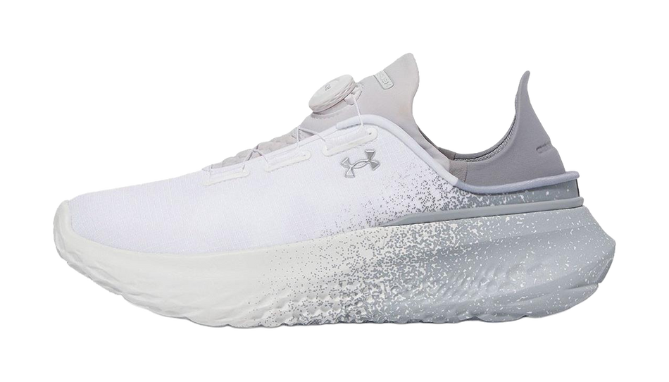 Under Armour Abrasion Resistant Breathable Low top Running Shoes Mens White Gray  vjsneaker.com