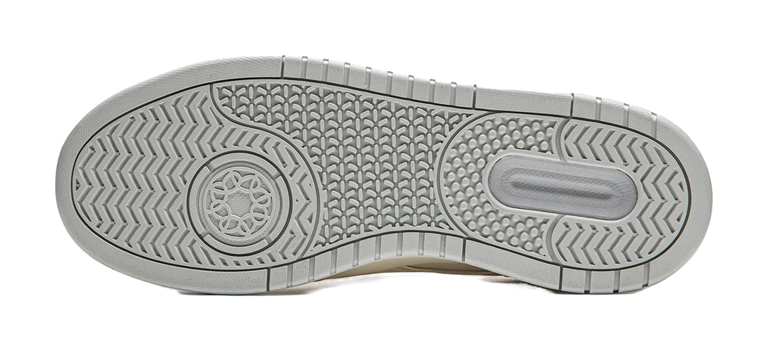 LiNing Moon White 2.0 Anti Slip Wear Resistant Breathable Height Increasing Low Top Skateboard Shoes Men's Ecru 