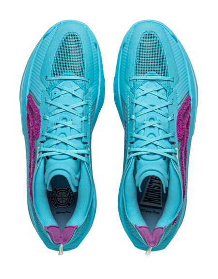 Disney x LiNing Ultra Light Cushioned Slip-Resistant Rebound Low-Top Basketball Shoes Mens Sea Teal  VJSNEAKER