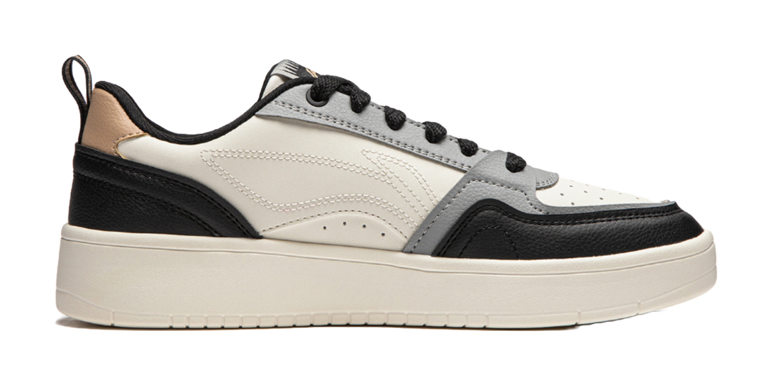 LiNing Yuanbao V2 Slip Resistant Abrasion Resistant Skateboard Shoes Men's Black White Gray 