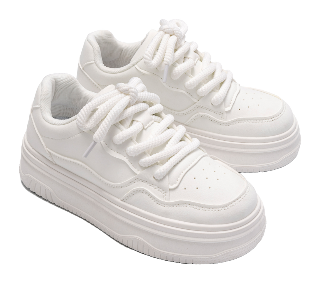 HUANQIU Coverage Lightweight Breathable Height Increasing Low top Skateboard Shoes Women's 