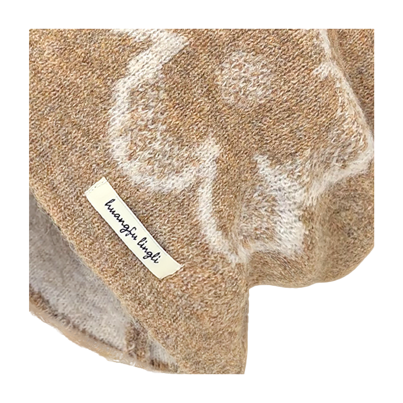 CMFY Korean Ins personality show face small flower head cap, autumn and winter warm atmosphere feeling, knitted cold cap, polyester fiber wool cap, unisex couple style  vjsneaker.com