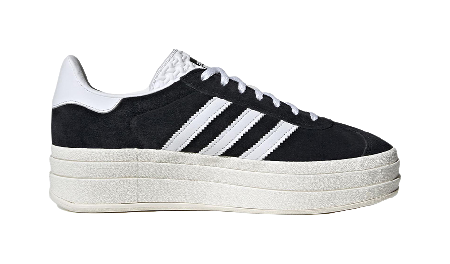 Adidas Wmns Gazelle Bold Black White Womens  vjsneaker.com