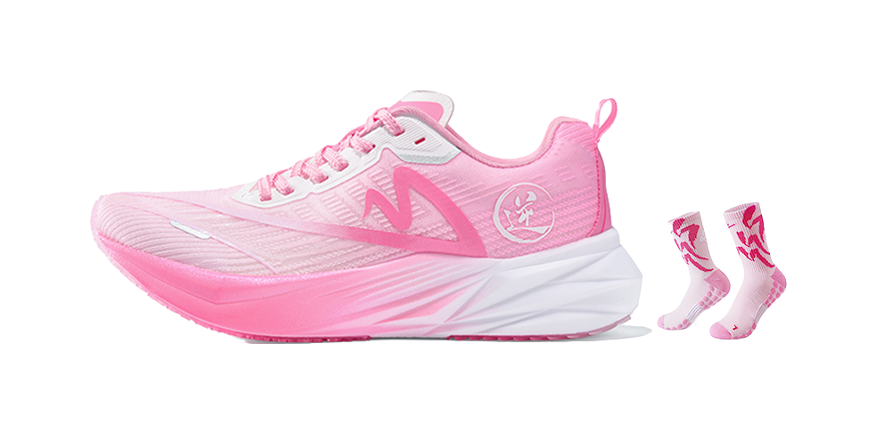 Sonic Cat Anti-Slip Wear-Resistant Low-Top Supercritical Training Running Shoes Unisex Pink 