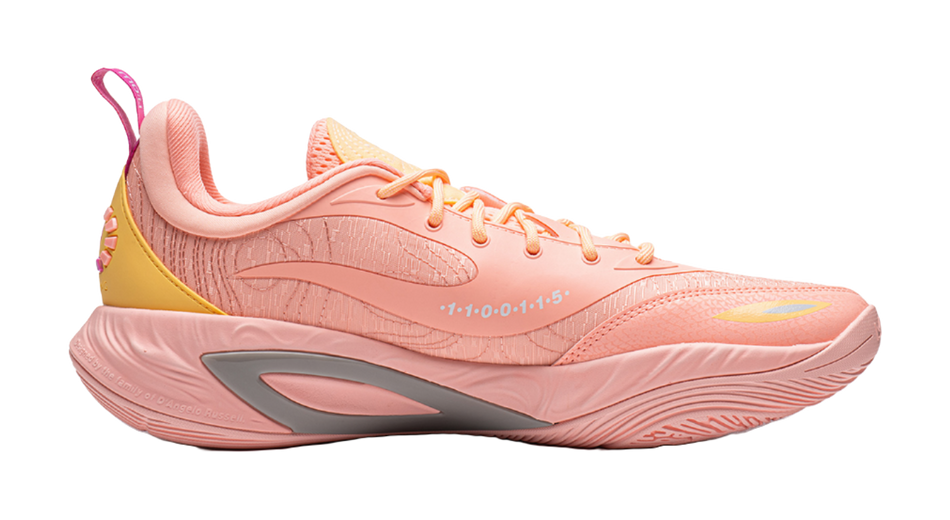 Li-Ning DLO2 "Fluorescent Peach Pink" ABPW013 - Low Basketball Shoe Unisex Fluorescent Peach Pink