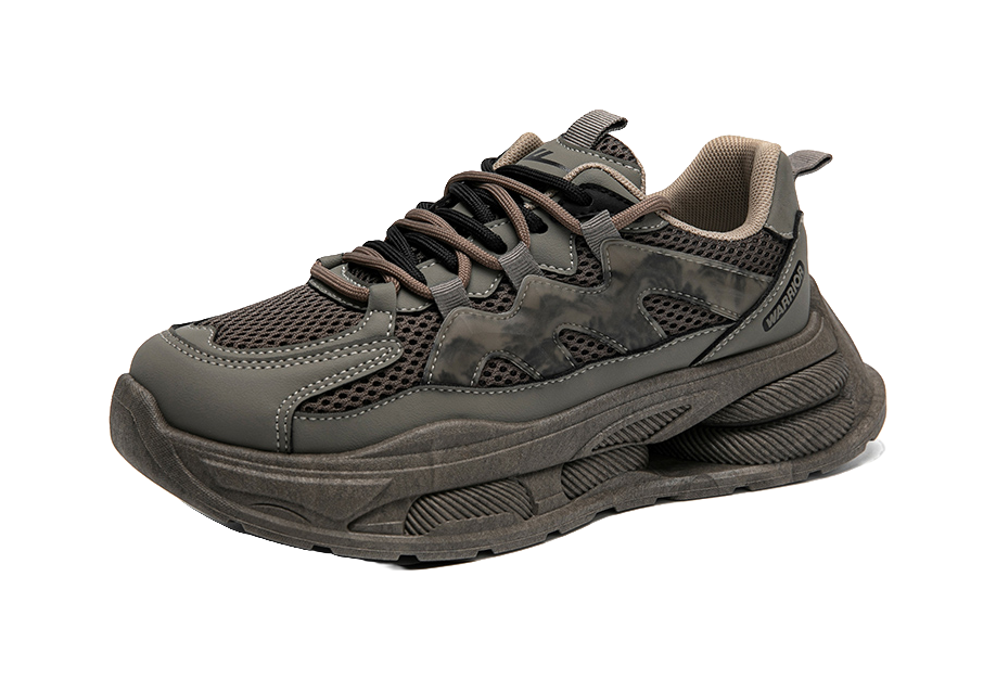 WARRIOR Chunky Sneakers Unisex Low top Gray 