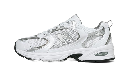 530 New Balance White Metallic Silver  vjsneaker.com