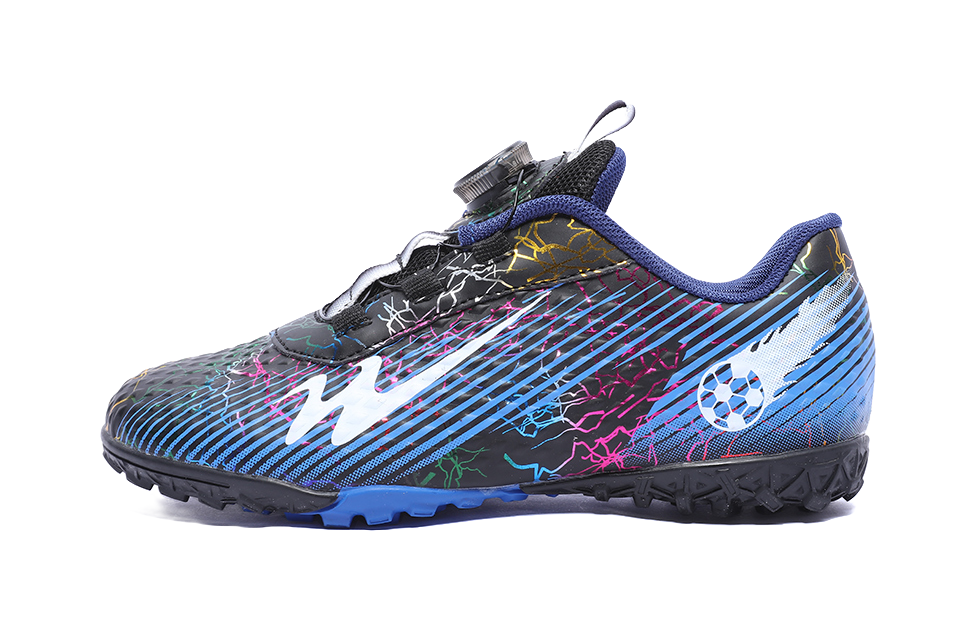 Binary Comfortable Low top Kids Soccer Shoes Blue Black Kids  vjsneaker.com