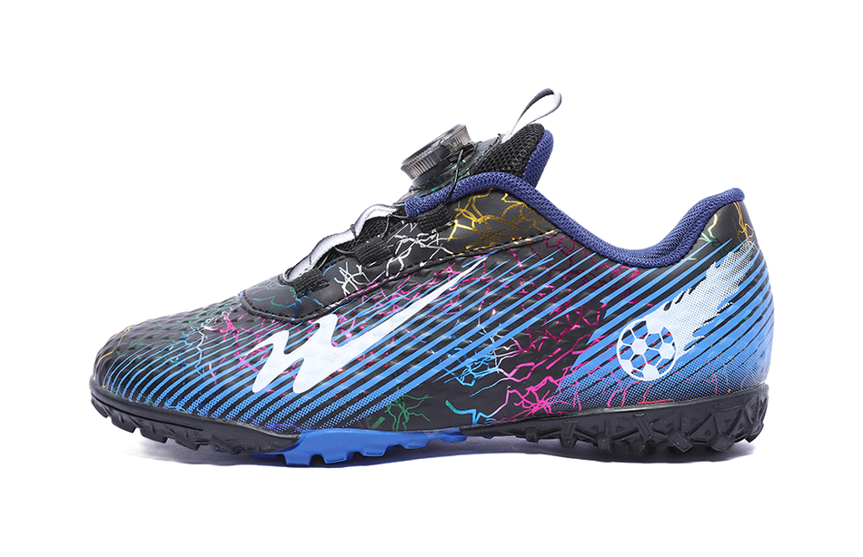 Binary Comfortable Low top Kids Soccer Shoes Blue Black Kids  VJSNEAKER