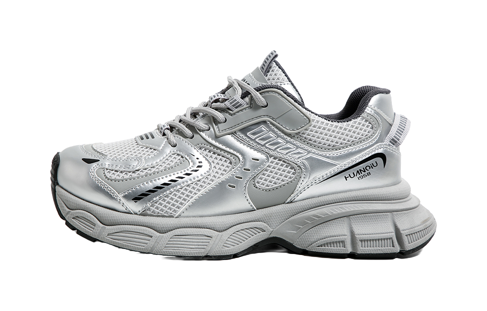 HUANQIU Shock Absorbers Slip Resistant Abrasion Resistant Breathable Chunky Sneakers Women's 