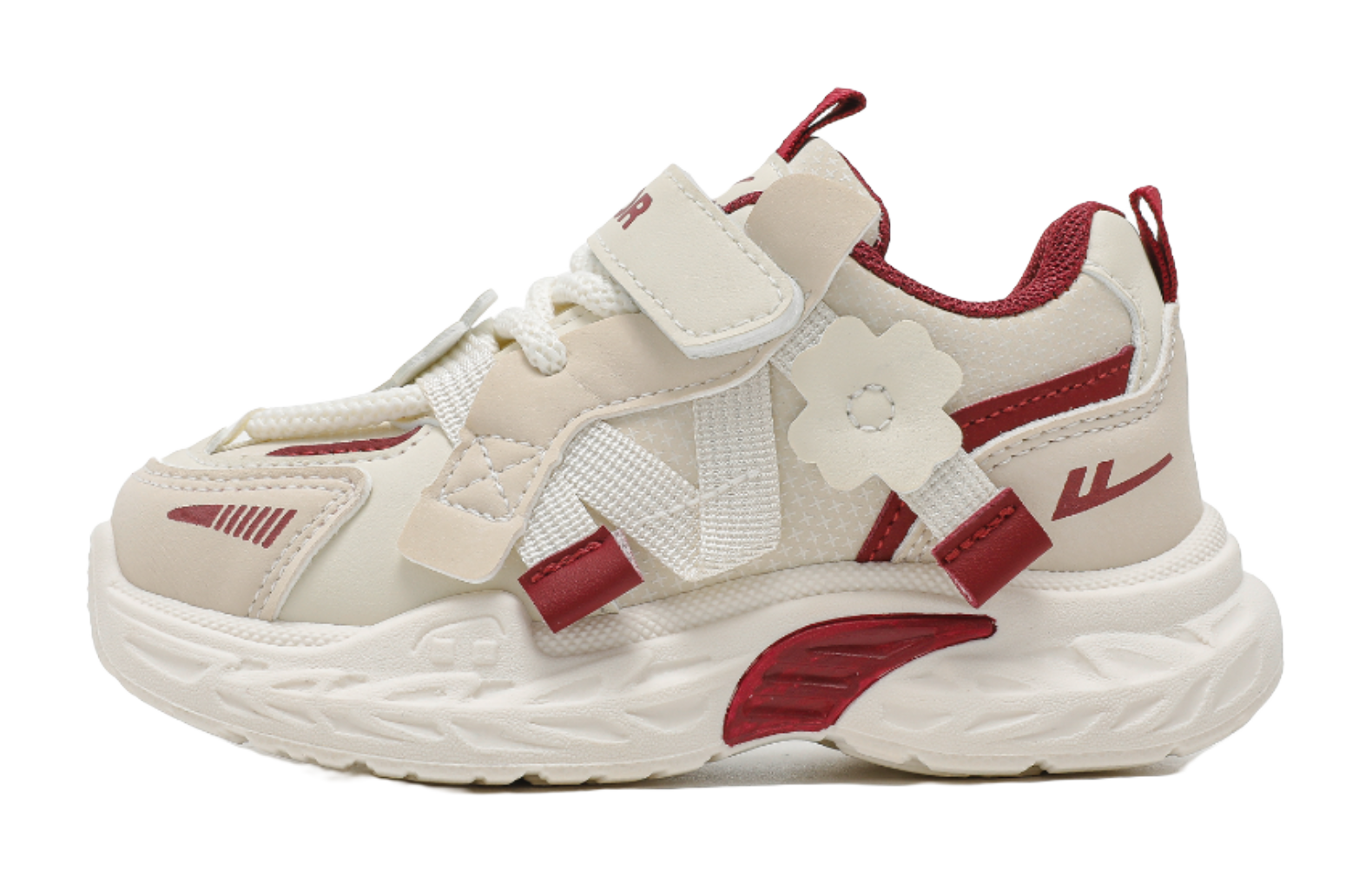 Warrior girls' sports shoes made of synthetic leather, comfortable, versatile, wear-resistant, lightweight, shock-absorbing, low top, girls' casual shoes for children  VJSNEAKER