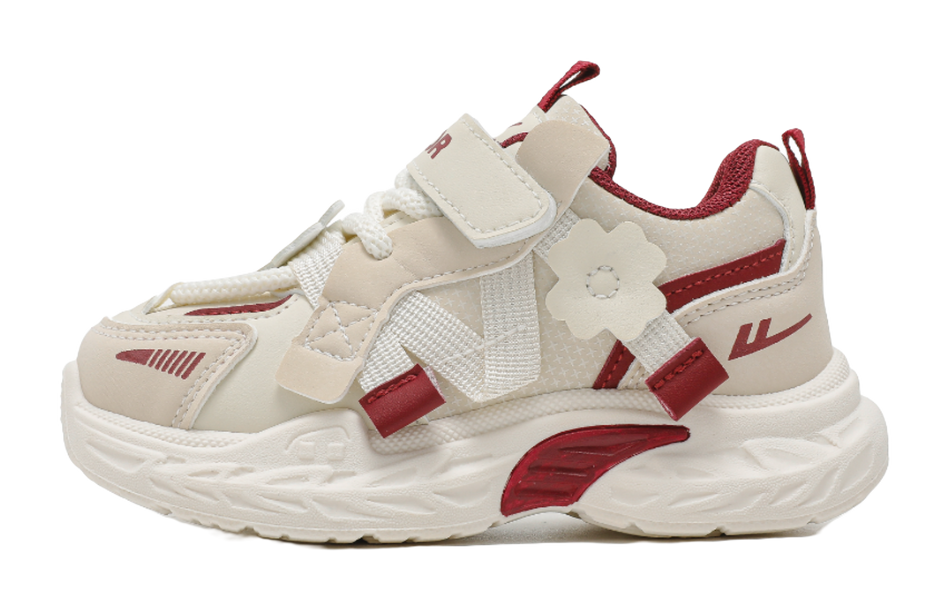 Warrior girls' sports shoes made of synthetic leather, comfortable, versatile, wear-resistant, lightweight, shock-absorbing, low top, girls' casual shoes for children  VJSNEAKER