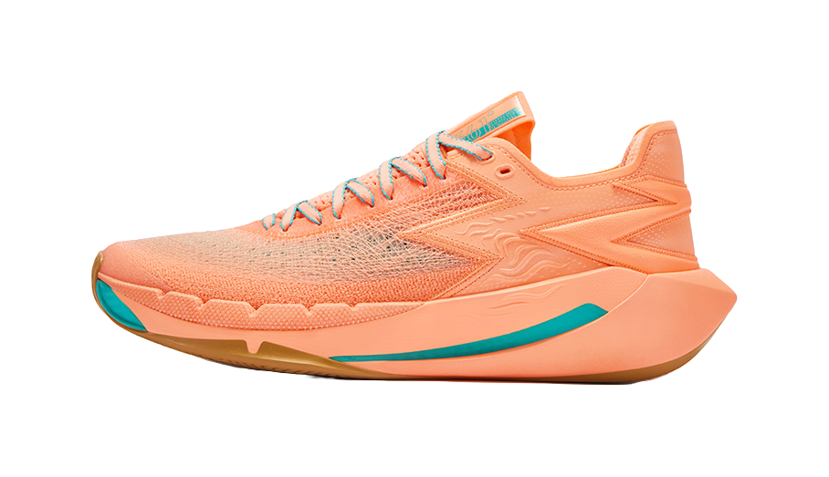 361° BIG3 7.0 Pro "California" 672621108-8 - Low-Profile Basketball Shoe Unisex Fluorescent Cream Peach Red
