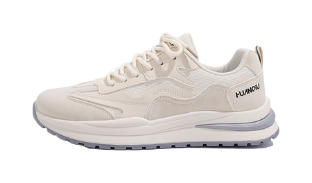 HUANQIU Low top Casual Shoes Mens Beige Blue  VJSNEAKER