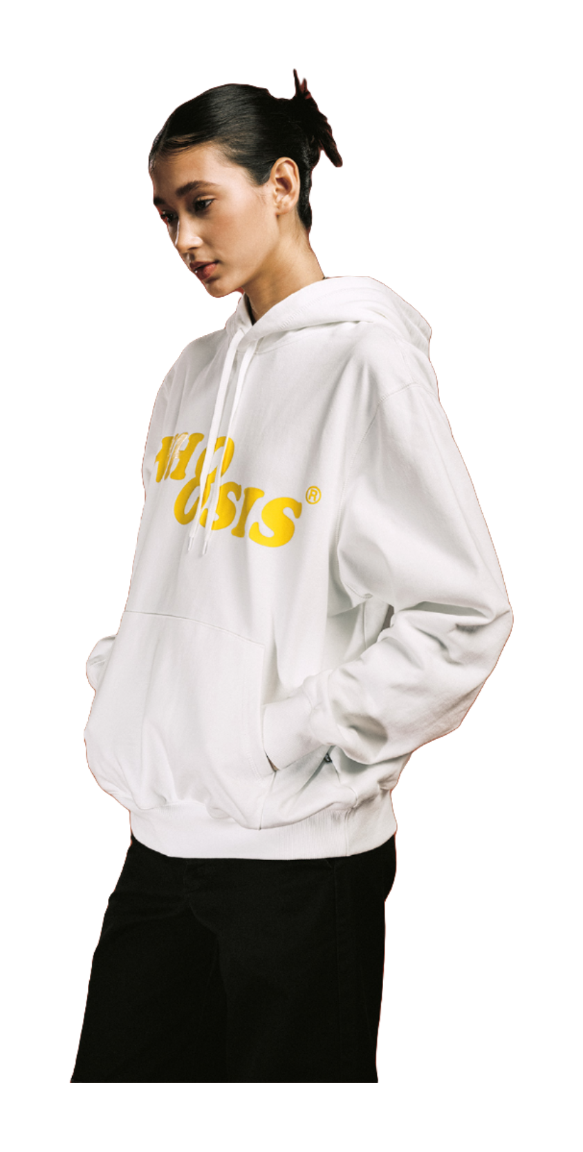 WHOOSIS Shining Color Phantom Logo Hoodie Casual Loose Versatile Letter Campus Warm Autumn/Winter Plus Velvet Hoodie Unisex  vjsneaker.com