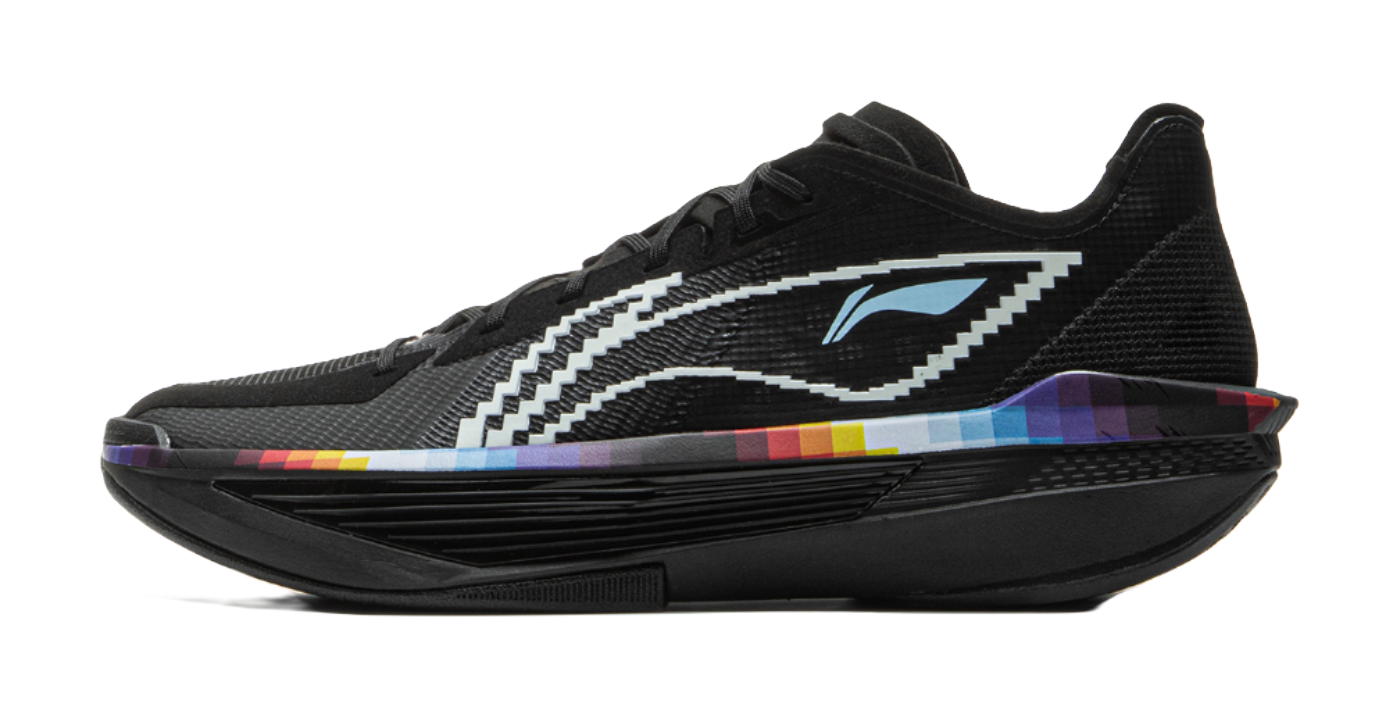 LiNing ULTRALIGHT Cushioning, Slip Resistant, Abrasion Resistant, Rebound Grip Low Top Basketball Shoes Mens Black  VJSNEAKER