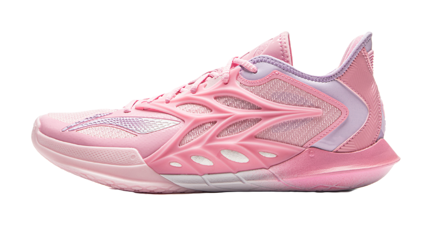 LiNing Speed 12 Cushioning, Wear Resistant Low top Basketball Shoes Mens Pink  VJSNEAKER