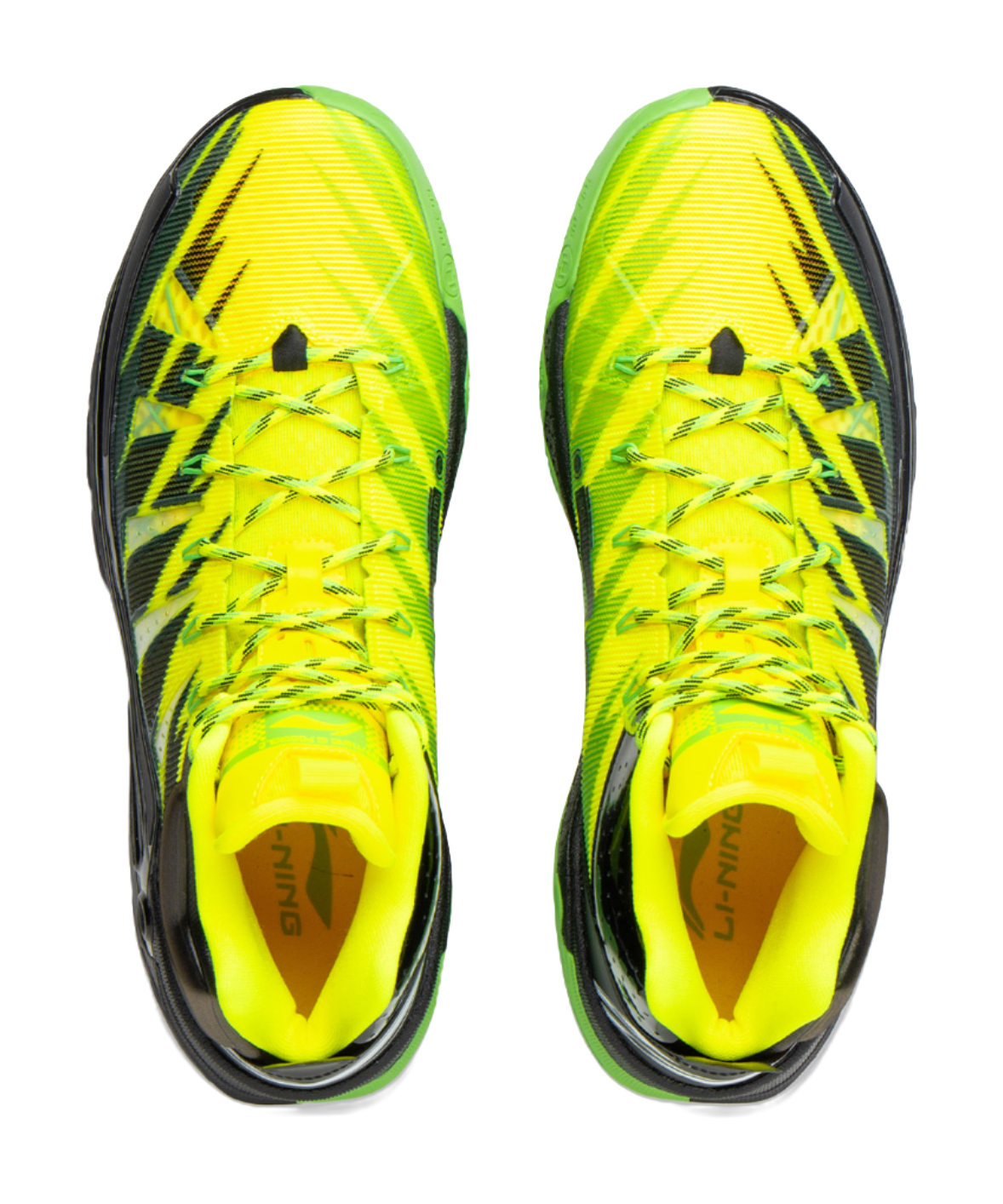 Li Ning Jie Ao 2High Basketball Shoes Mens High top Yellow Black  VJSNEAKER