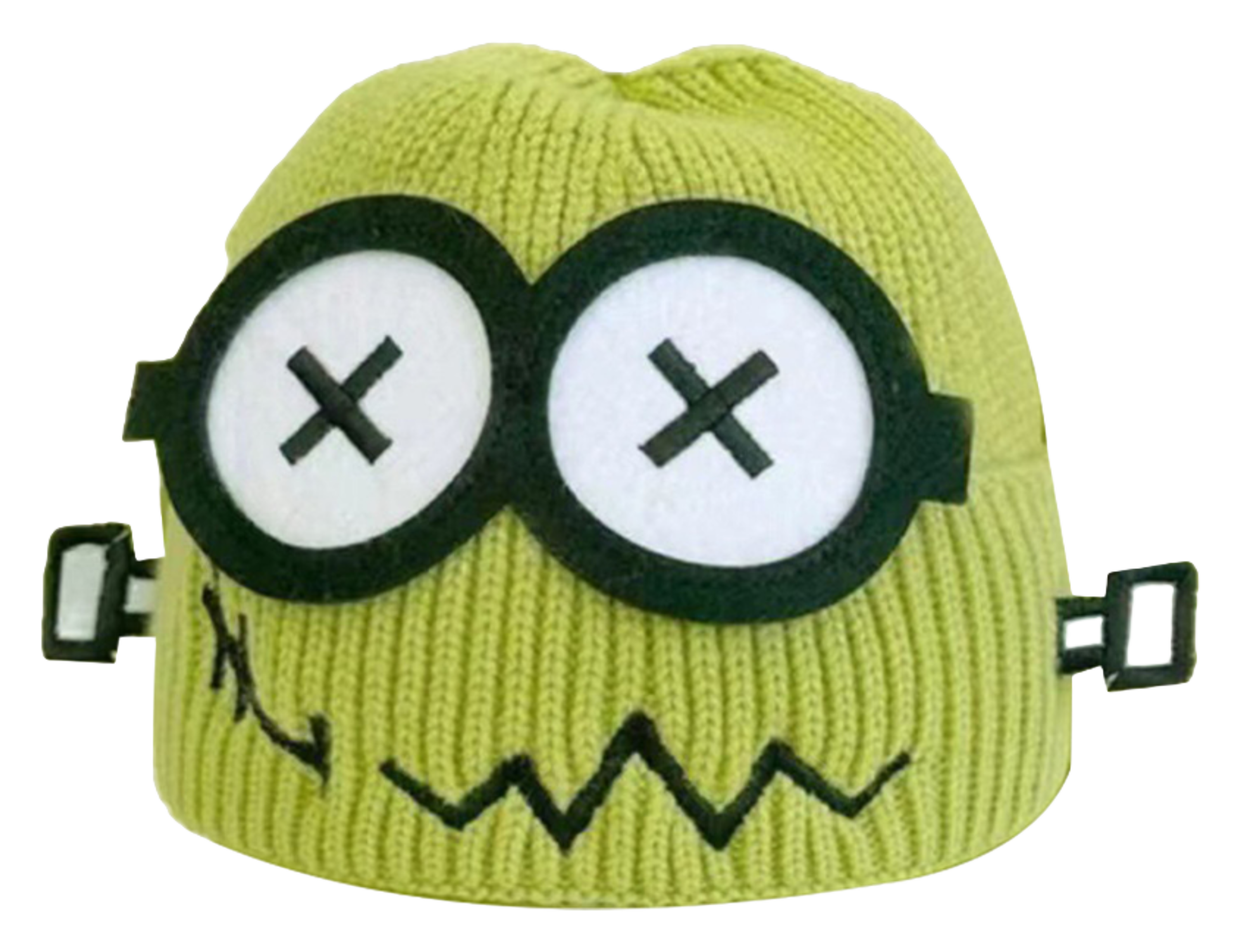 【 Essential for Autumn and Winter 】 IOTS Cute xx Eye Robot Funny Windproof, Warm, Commuting Versatile Polyester Woolen Hat for Men and Women Same Style Couple's Gift for Boys and Girls  vjsneaker.com