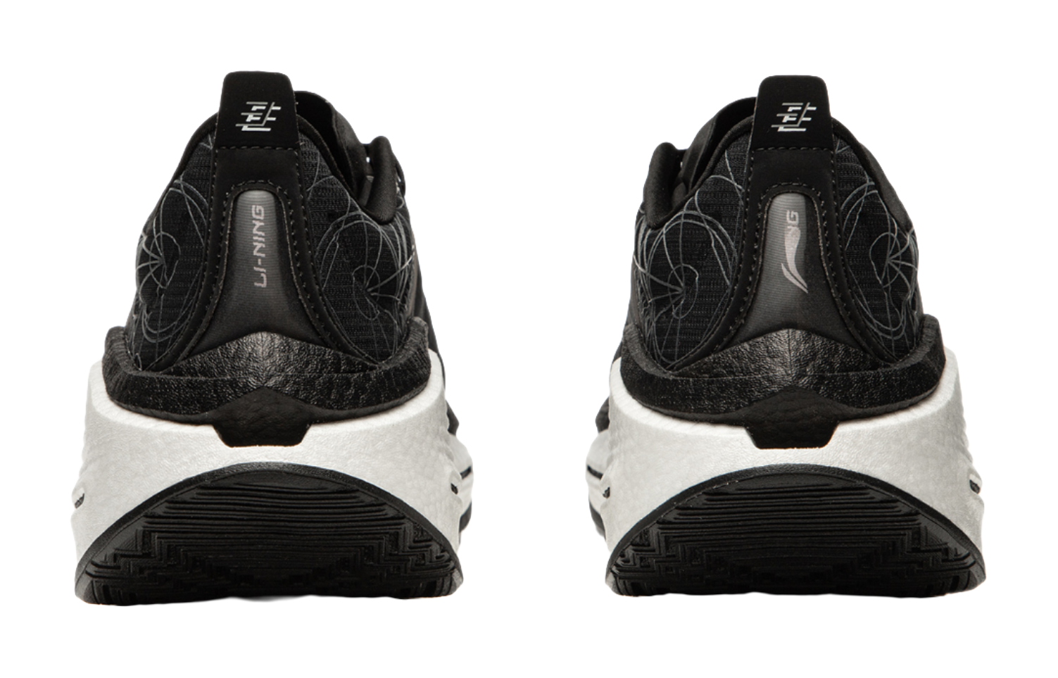 Li Ning Shadow 3 Essential Cushioning Support Rebound Low top Running Shoes Mens Black  VJsneaker