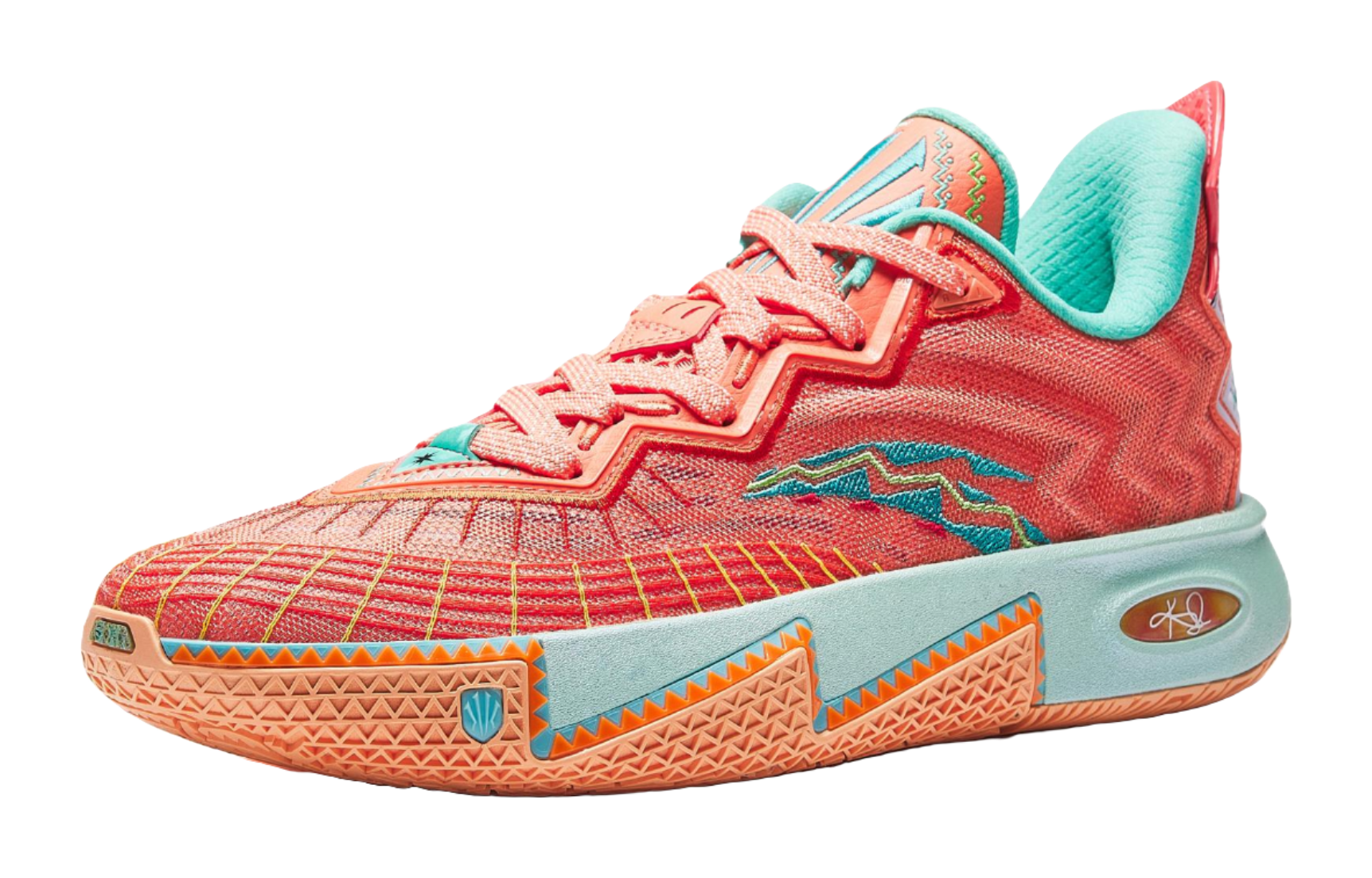 Anta KAI 2 "Sun" 112531111S-6 - Kyrie Irving Basketball Shoe Unisex Orange Blue