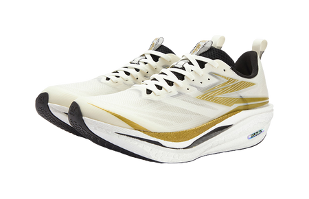 361° Flame 4 ET Cushioning Abrasion Resistant Breathable Low top Running Shoes Unisex White Gold  vjsneaker.com