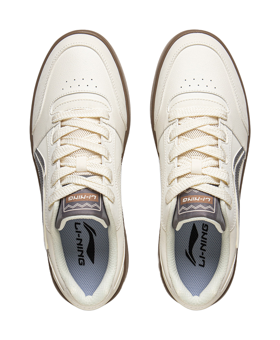 LiNing Yuanbao V3 Anti Slip Wear Resistant Low Top Skateboard Shoes Men's Ecru 