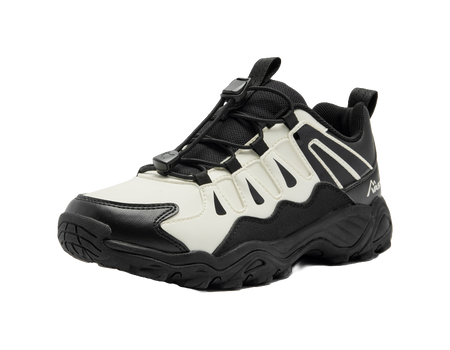 Jordan Synthetic Leather Fabric Journey All Terrain Suburban Hiking Non slip, Wear resistant, Waterproof Low cut Outdoor Shoes Black/Ivory White Children's Edition  VJSNEAKER