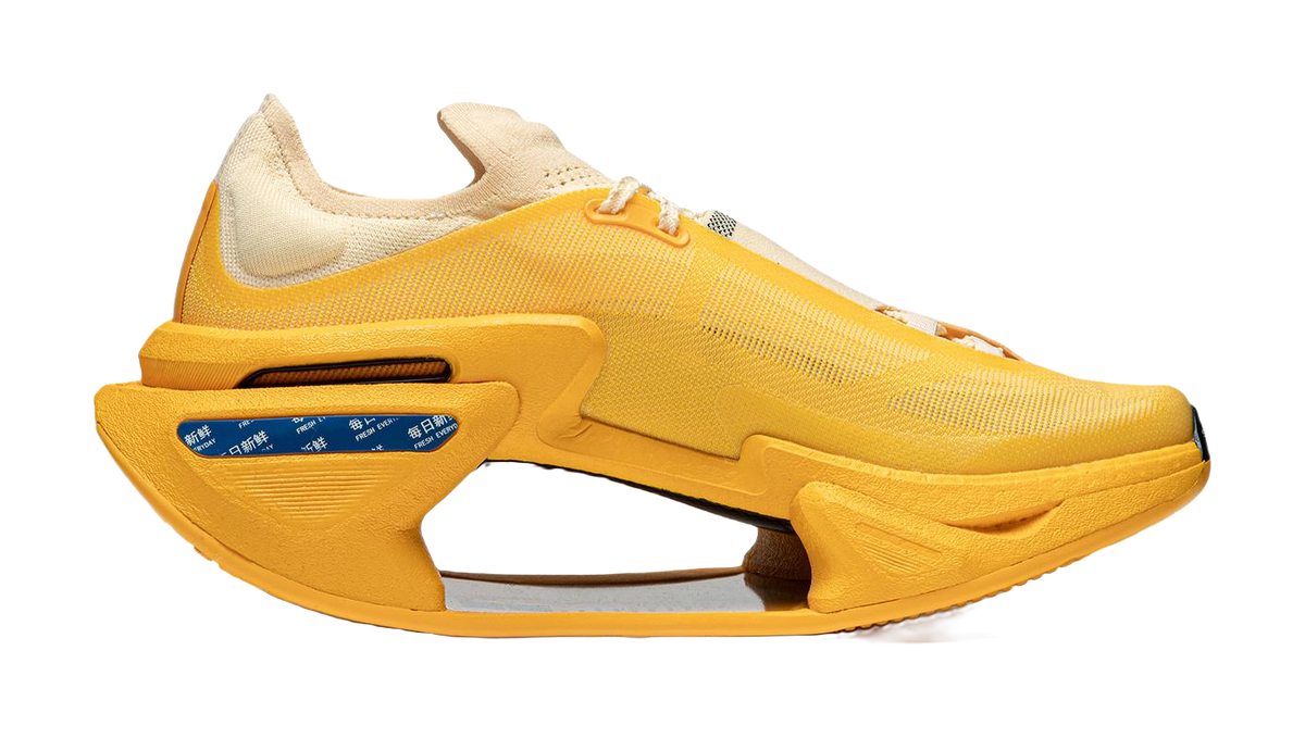 Li Ning Shadow 3.0 Fabric Low top BOOM Technology Marathon Long Distance Running Sprint Running Shoes Unisex Yellow  VJsneaker