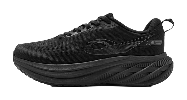 QIAODAN Cushioning, Slip Resistant, And Abrasion Resistant Low Top Casual Running Shoes Men's Black Gray 