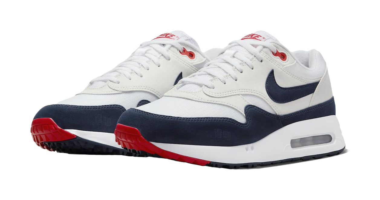 Nike Air Max 1 86 Og Golf Midnight Navy Track Red  vjsneaker.com