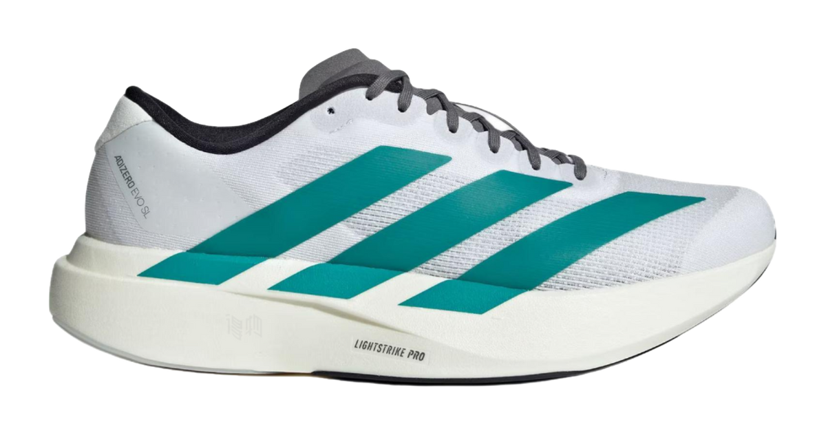 Adidas Adizero Evo Sl White Pure Teal  vjsneaker.com