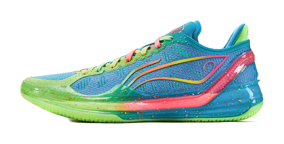 LiNing Blade 4V2 Poisonous Frog Cushioned Wear-Resistant Lightweight Low-Top Basketball Shoes Mens Turquoise  VJSNEAKER