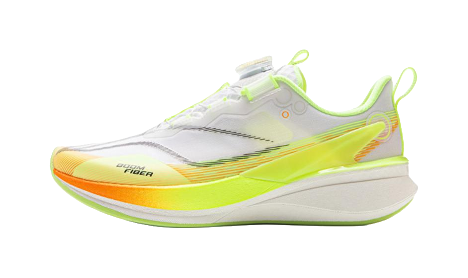 LINING YOUNG Red Hare 8 PRO Anti Slip Wear Resistant Low Top Kids' Running Shoes White Yellow 