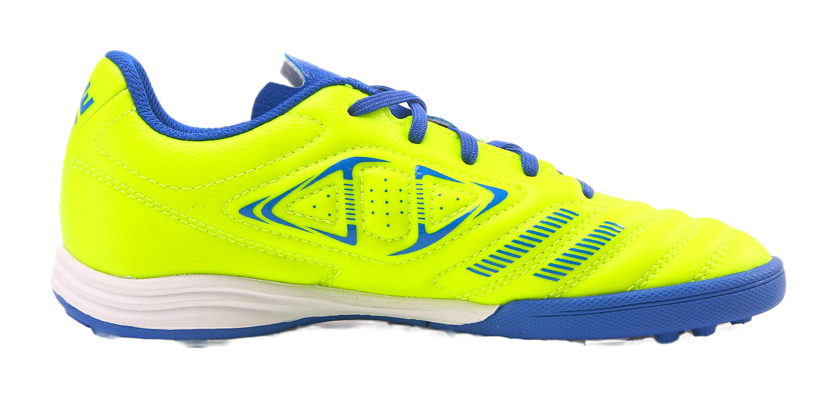 Kelme "Fluorescent Yellow Sapphire Blue" 871701 - TF Training Soccer Shoes Unisex Fluorescent Yellow Sapphire Blue