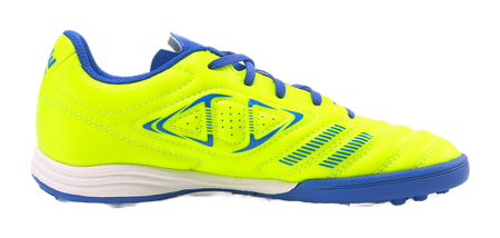 Kelme "Fluorescent Yellow Sapphire Blue" 871701 - TF Training Soccer Shoes Unisex Fluorescent Yellow Sapphire Blue