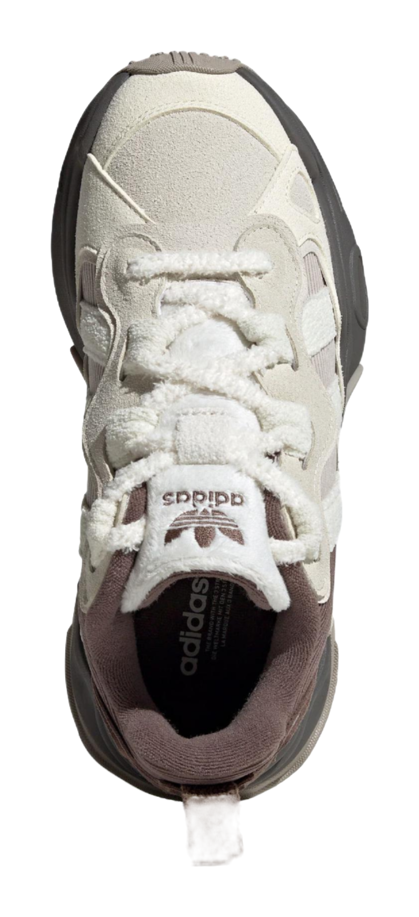 Adidas Originals Ozthemis Slip Resistant Abrasion Resistant Low top Chunky Sneakers Womens White Brown  vjsneaker.com